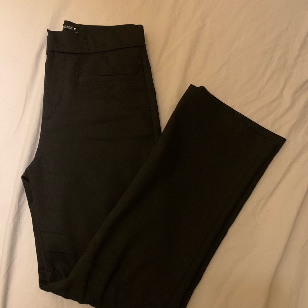 zara black mini flare pants - Picture 2 of 3